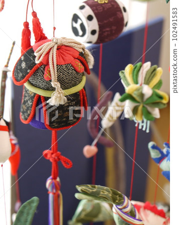 May dolls and hanging decorations for Children's Day 102491583