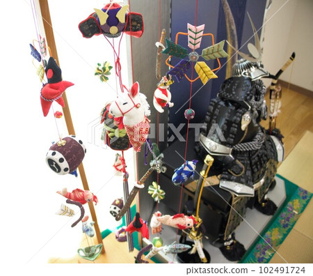 May dolls and hanging decorations for Children's Day 102491724