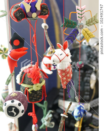May dolls and hanging decorations for Children's Day 102491747