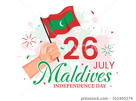 Happy Maldives Independence Day Vector Illustration on 26 July with Maldivian Wavy Flag in Flat Cartoon Hand Drawn Landing Page Background Templates Happy Maldives Independence Day Vector Illustration on 26 July with Maldivian Wavy Flag in Flat Cartoon Hand Drawn Landing Page Background Templates 102493274