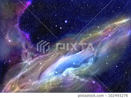 像薄外套一樣閃耀的飄動星雲 102493276