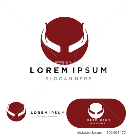 Devil horn vector icon logo design illustration template Devil horn vector icon logo design illustration template 102493472