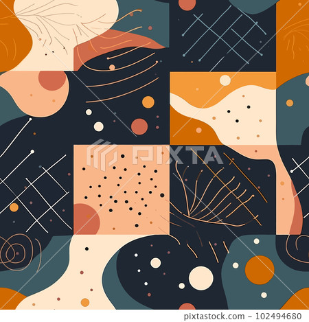 Seamless Fantasy: Abstract Shapes and Pastel Hues in a Pattern of Dreams Seamless Fantasy: Abstract Shapes and Pastel Hues in a Pattern of Dreams 102494680