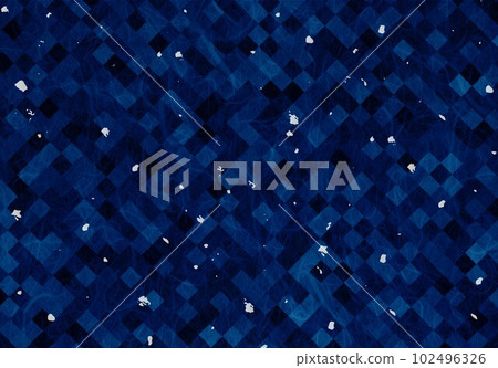 Japanese paper diagonal grid with dark blue foil Japanese paper diagonal grid with dark blue foil 102496326