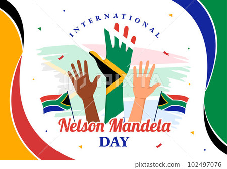 Happy Nelson Mandela International Day Vector Illustration on 18 July with South Africa Flag in Flat Cartoon Hand Drawn Landing Page Templates Happy Nelson Mandela International Day Vector Illustration on 18 July with South Africa Flag in Flat Cartoon Hand Drawn Landing Page Templates 102497076