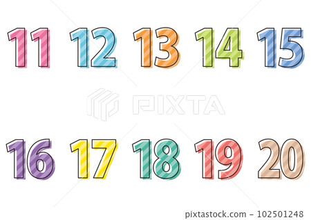 彩色數字圖標編號集 彩色數字圖標編號集 102501248