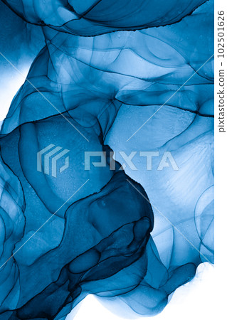 Marble ink abstract art from exquisite original painting for abstract background 102501626