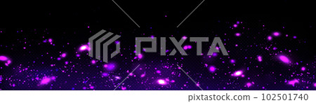 Purple firefly light, magic glow effect vector 102501740
