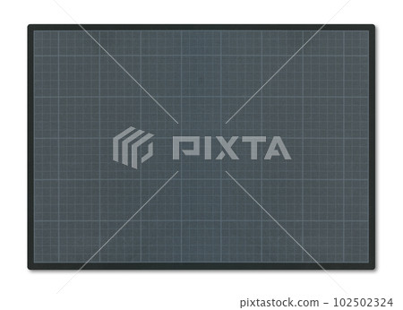 Black cutting mat isolated on white 102502324