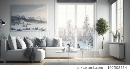 luxurious interior elegant design in modern house 102502854