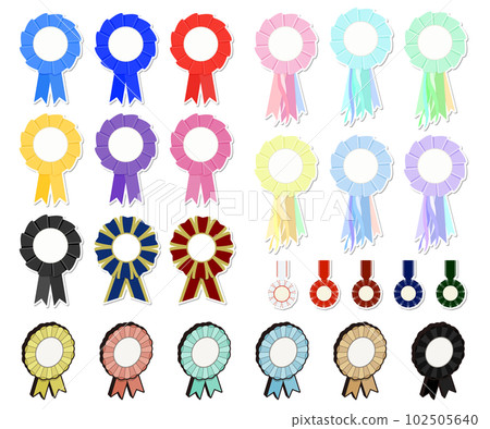 Colorful and various rosette set Colorful and various rosette set 102505640