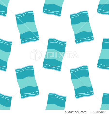 cartoon seamless pattern with colored beach towel cartoon seamless pattern with colored beach towel 102505886