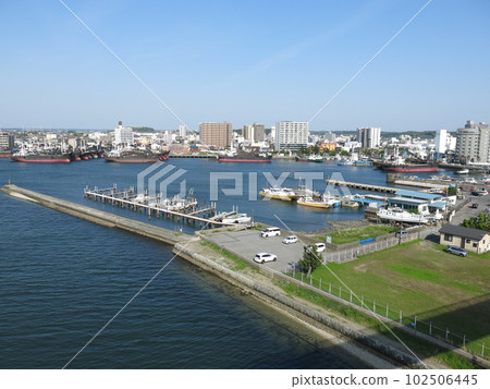 從木更津市中之島橋看木更津港 102506445
