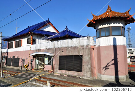 身延線市川大門站車窗外的風景 身延線市川大門站車窗外的風景 102506713