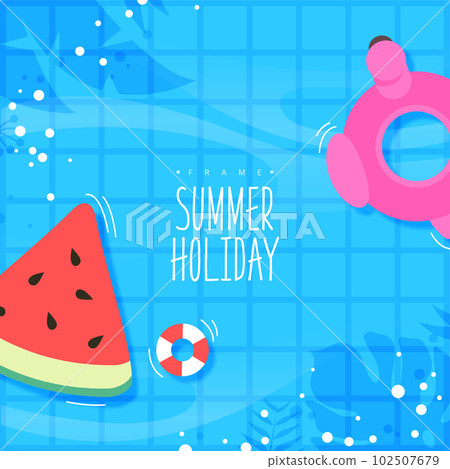 Summer Frame Illustration  102507679