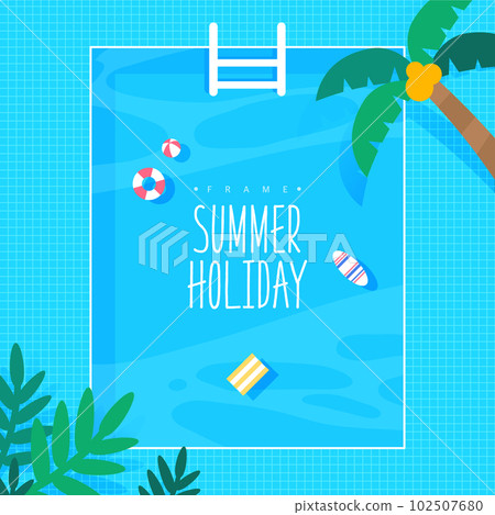 Summer Frame Illustration  102507680