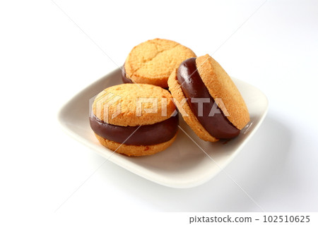 Raw chocolate sandwich cookie Raw chocolate cookie sandwich Raw chocolate sandwich cookie Raw chocolate cookie sandwich 102510625