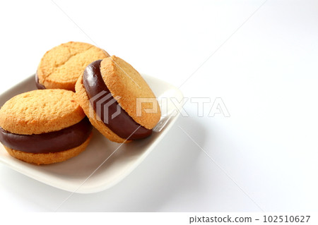 Raw chocolate sandwich cookie Raw chocolate cookie sandwich Raw chocolate sandwich cookie Raw chocolate cookie sandwich 102510627