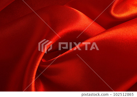 Red atlas material background, silk abstract drapery cloth Red atlas material background, silk abstract drapery cloth 102512865