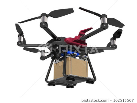 單人送貨無人機(3DCG圖像) 單人送貨無人機(3DCG圖像) 102515507