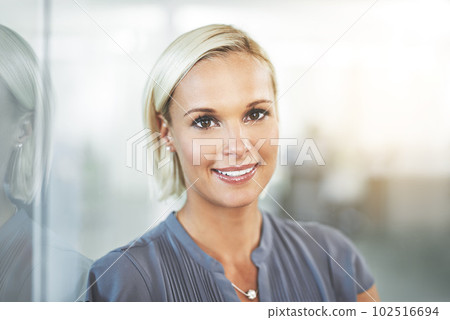 Confident about her career. Cropped portrait of a businesswoman in an office. 102516694