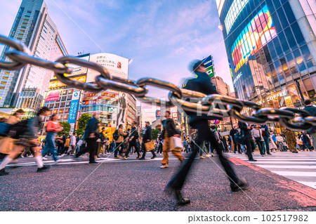 From the 5th class transition today of the Tokyo cityscape in Japan. Released from the chain of curse, Shibuya bustling. Further increase without ma = 8 days From the 5th class transition today of the Tokyo cityscape in Japan. Released from the chain of curse, Shibuya bustling. Further increase without ma = 8 days 102517982