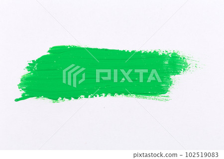 green stroke of the paint brush green stroke of the paint brush 102519083