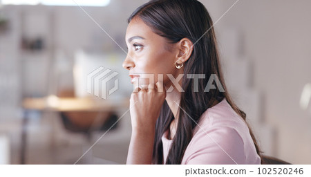 Digital editor reading the latest report on a computer, feeling confident with the result and nodding. Happy business woman typing and sending an email, looking satisfied with the positive feedback Digital editor reading the latest report on a computer, feeling confident with the result and nodding. Happy business woman typing and sending an email, looking satisfied with the positive feedback 102520246