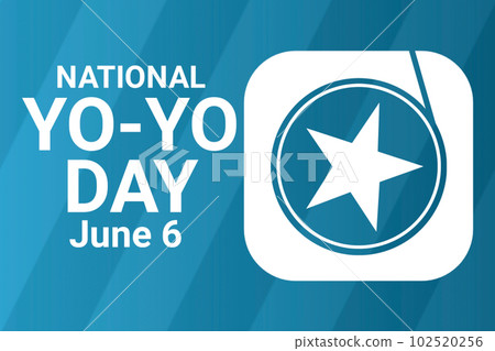 National Yo - Yo Day. June 6. illustration Suitable for greeting card, poster and banner National Yo - Yo Day. June 6. illustration Suitable for greeting card, poster and banner 102520256