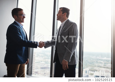 Were gonna do great things together. Low angle shot of two corporate businessmen shaking hands during a meeting in the boardroom. Were gonna do great things together. Low angle shot of two corporate businessmen shaking hands during a meeting in the boardroom. 102520515