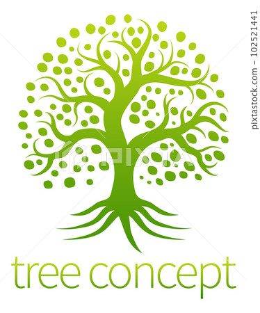Tree Abstract Stylised Concept Design Icon 102521441