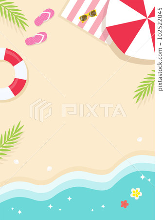 仲夏沙灘背景素材沙灘遮陽傘浮圈沙灘鞋_紅海貨 仲夏沙灘背景素材沙灘遮陽傘浮圈沙灘鞋_紅海貨 102522045