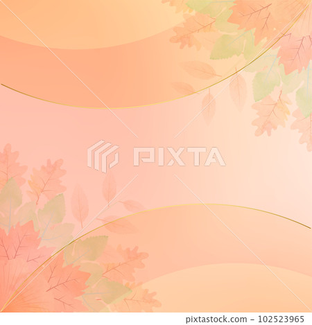 幾何秋天秋葉背景框架 102523965