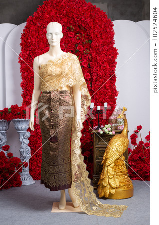 Thai Wedding dress vintage style,Bride Thai dress Thai Wedding dress vintage style,Bride Thai dress 102524604