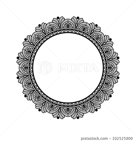 Circular pattern in the form of a mandala Circular pattern in the form of a mandala 102525800