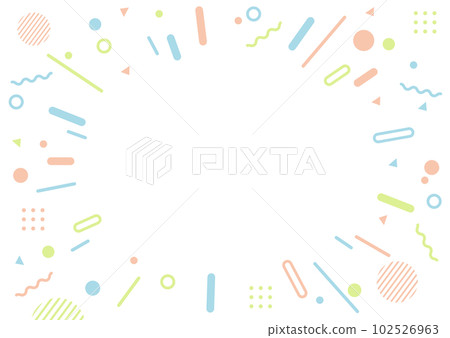 流行幾何圖案背景框架素材 102526963