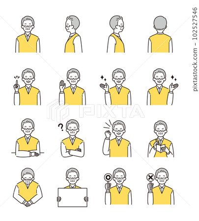 一個人祖父的簡單插圖 102527546