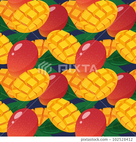 芒果背景 illustration_seamless 模式 芒果背景 illustration_seamless 模式 102528412