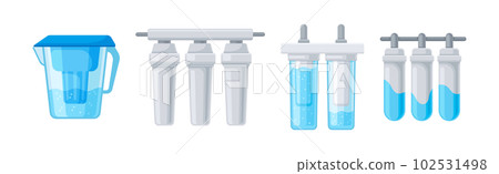 Filter Household Equipment for Drinking Purified Water Vector Set Filter Household Equipment for Drinking Purified Water Vector Set 102531498