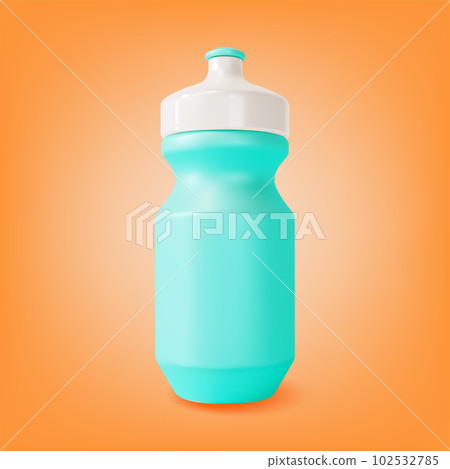 3d Blue Fitness Bottle Blank Template Cartoon Style. Vector illustration of Plastic Reusable Container for Sport 3d Blue Fitness Bottle Blank Template Cartoon Style. Vector illustration of Plastic Reusable Container for Sport 102532785