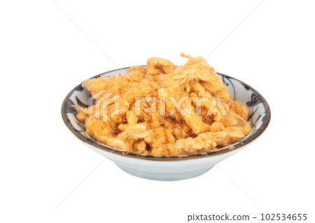 crispy fish isolated on white background 102534655