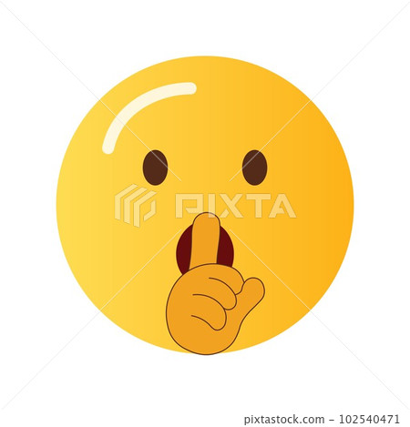 Shushing Face icon vector image. Suitable for mobile apps, web apps and print media. 102540471