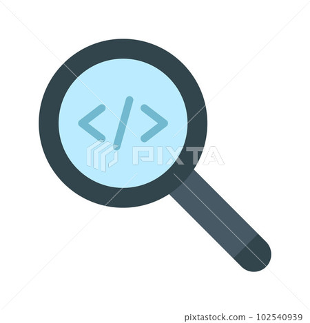 Search from Code icon vector image. Suitable for mobile apps, web apps and print media. Search from Code icon vector image. Suitable for mobile apps, web apps and print media. 102540939