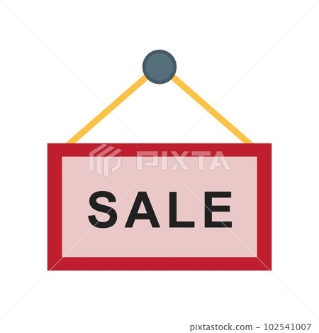 Sale Sign icon vector image. Suitable for mobile apps, web apps and print media. 102541007