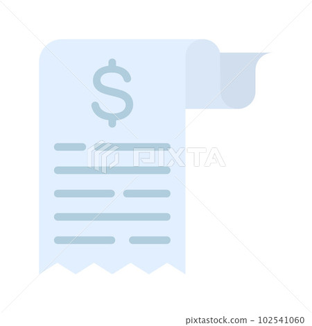 Receipt icon vector image. Suitable for mobile apps, web apps and print media. 102541060