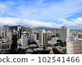 "Waikiki cityscape and rainbow" seen from the 29th floor of the hotel where I stayed 102541466