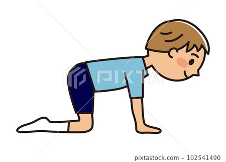 Boys playing trampolines _ four crawls 102541490