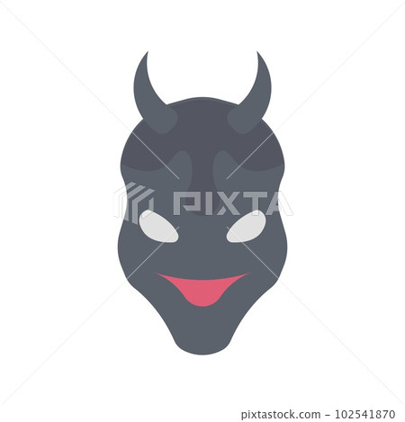 Oni icon vector image. Suitable for mobile apps, web apps and print media. 102541870