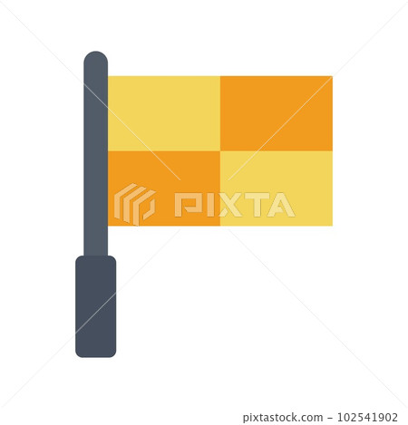 Offside Flag icon vector image. Suitable for mobile apps, web apps and print media. Offside Flag icon vector image. Suitable for mobile apps, web apps and print media. 102541902