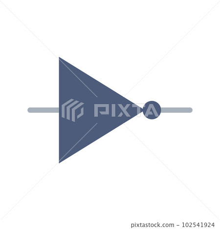 NOT Gate icon vector image. Suitable for mobile apps, web apps and print media. NOT Gate icon vector image. Suitable for mobile apps, web apps and print media. 102541924